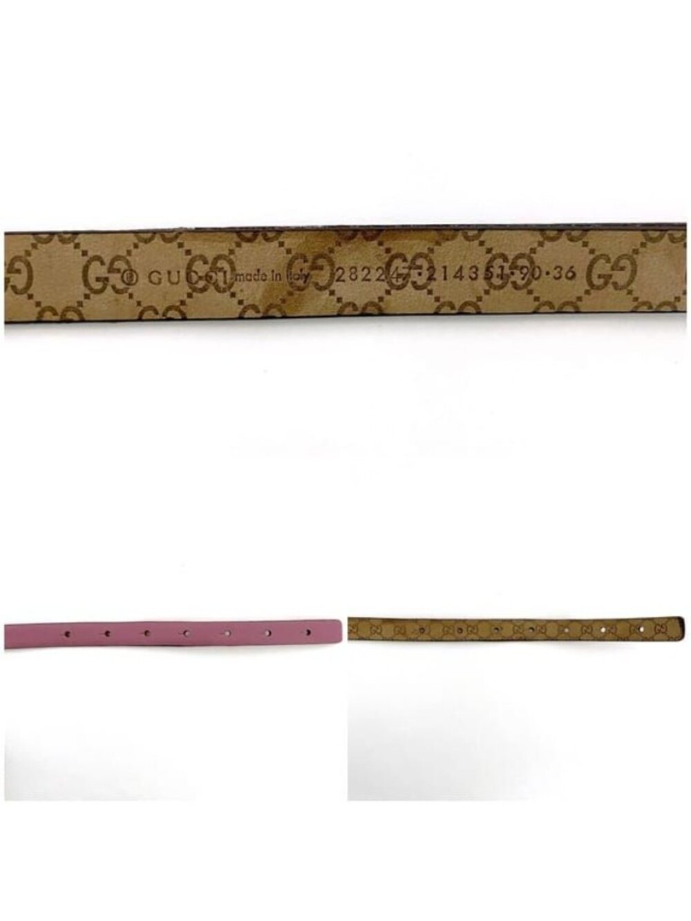 Gucci Waist Belt Pink Interlocking - Picture 10 of 10